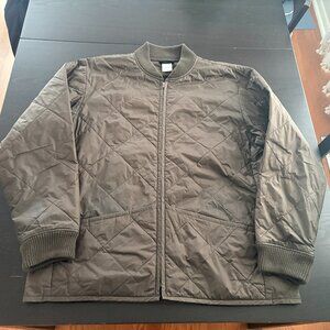 Mens Patagonia Hebrides Diamond Quilted Greenish Brown Jacket Size XL